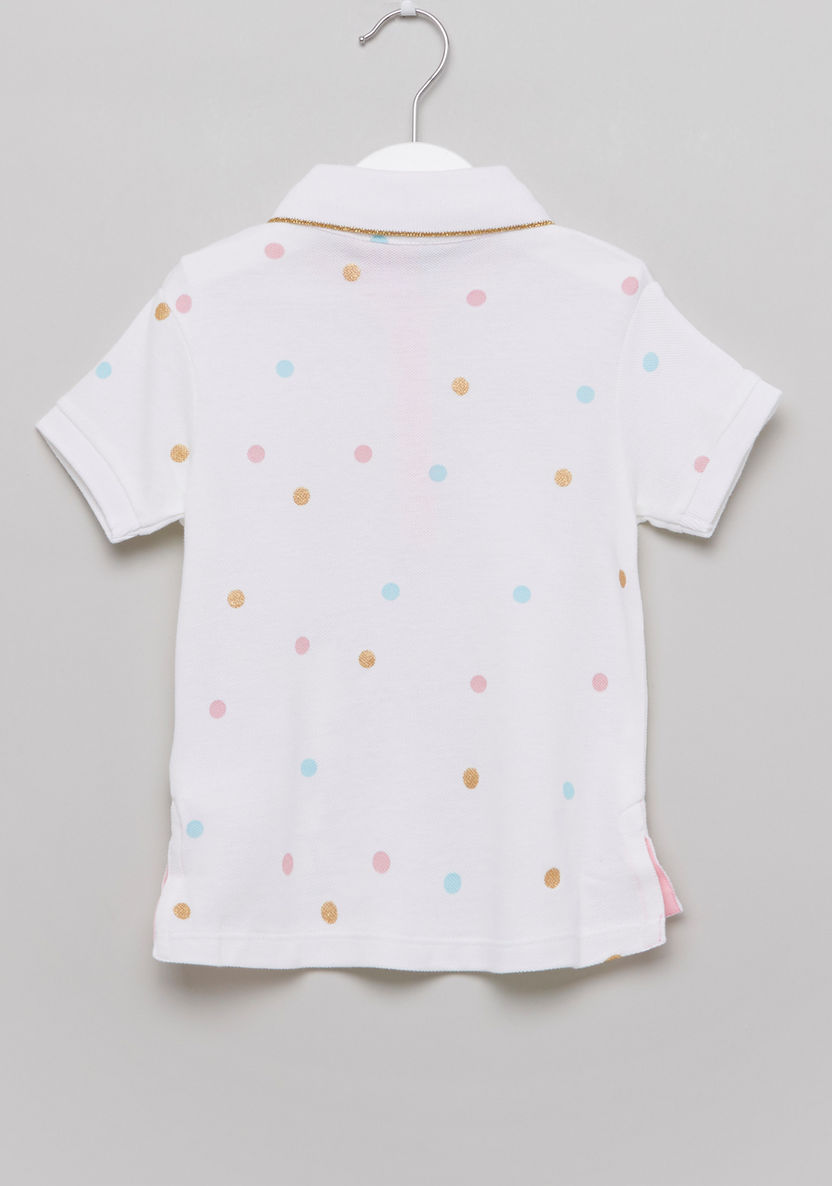 Hello Kitty Printed Polo Neck T-shirt-T Shirts-image-2