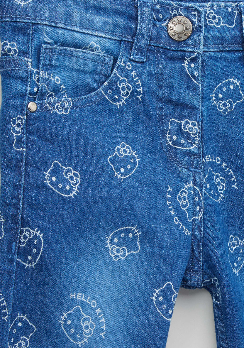 Hello Kitty Printed Pants with Pocket Detail-Pants-image-1