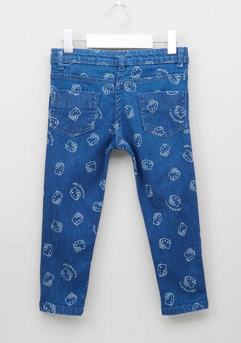 Hello Kitty Printed Pants with Pocket Detail-Pants-image-2