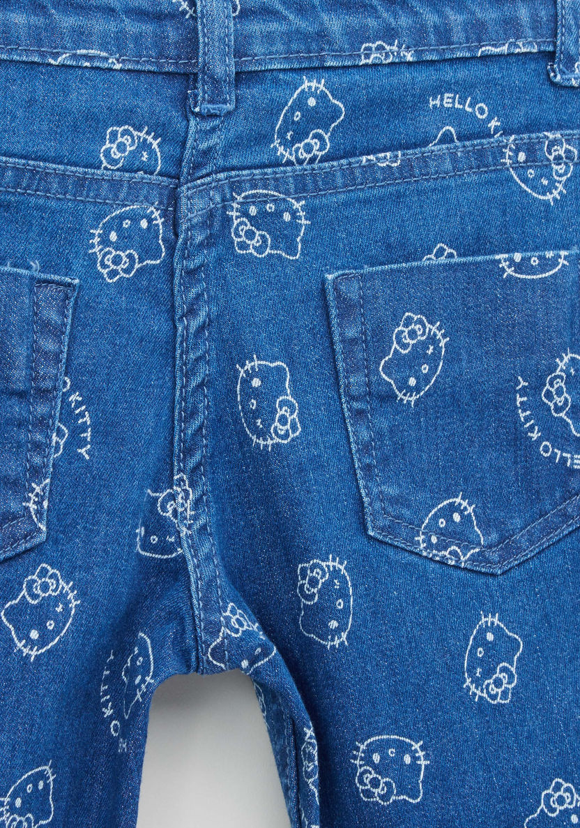 Hello Kitty Printed Pants with Pocket Detail-Pants-image-3