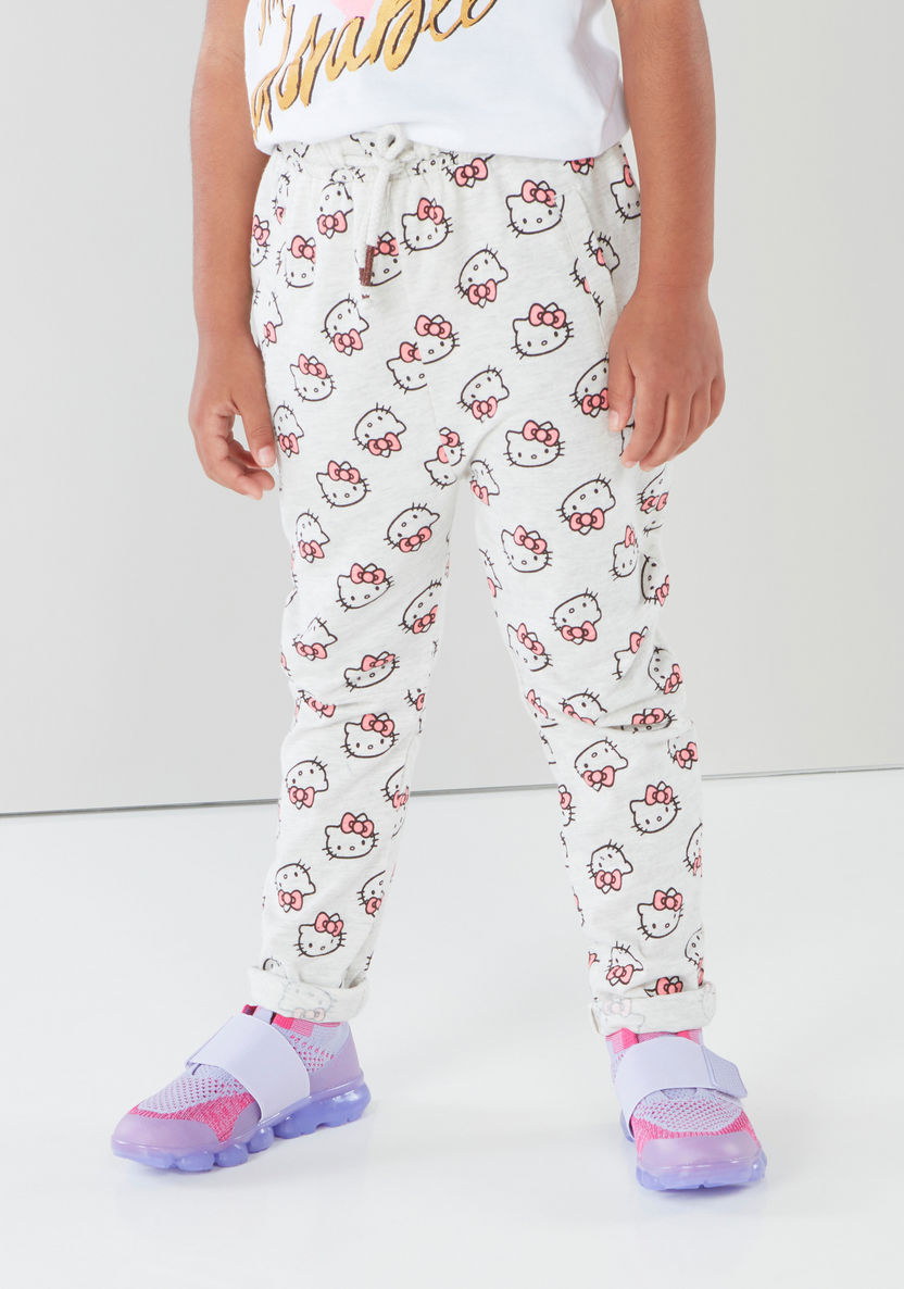 Sanrio Hello Kitty Printed Pants with Elasticised Waistband-Pants-image-3