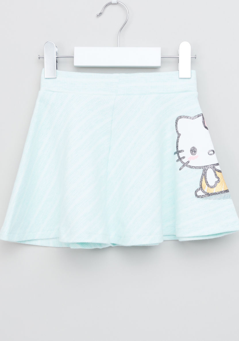 Hello Kitty Printed Skirt-Skirts-image-2