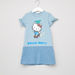 Hello Kitty Printed Round Neck Short Sleeves Dress-Dresses%2C Gowns and Frocks-thumbnail-0