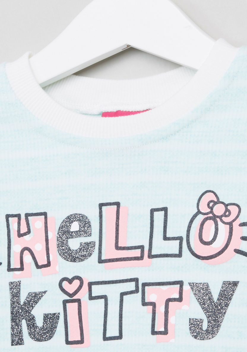 Hello Kitty Printed Long Sleeves Sweatshirt-Sweaters and Cardigans-image-1