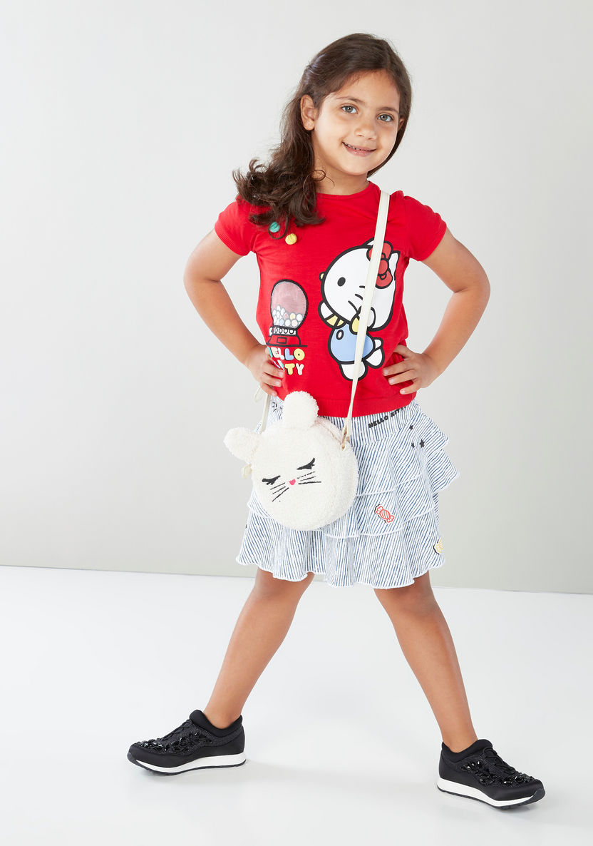 Sanrio Hello Kitty Top with Pom Poms-Blouses-image-1