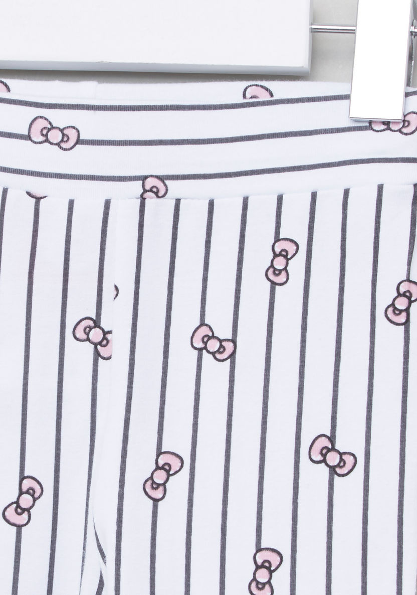 Hello Kitty Printed Top with Jog Pants-Nightwear-image-5