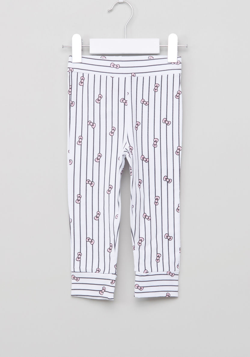 Hello Kitty Printed Top with Jog Pants-Nightwear-image-6