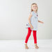 Sanrio Hello Kitty Striped Tunic with Contrast Leggings-Clothes Sets-thumbnail-3