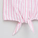 Juniors Striped Front Knot Detail Top-Blouses-thumbnail-1