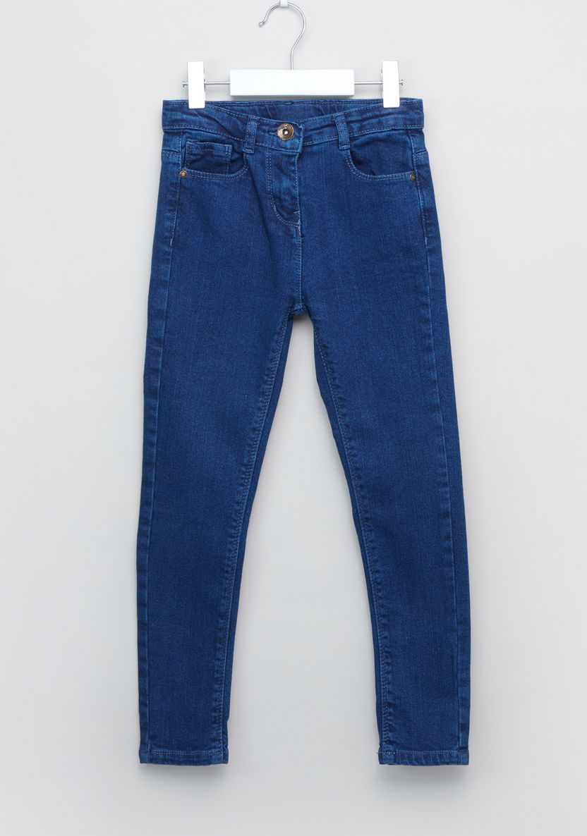 Juniors Pocket Detail Denim Pants-Jeans and Jeggings-image-0