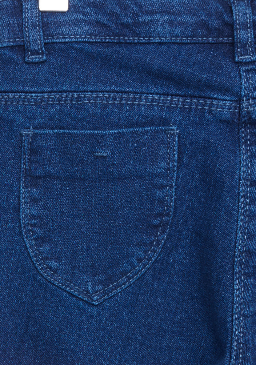 Juniors Pocket Detail Denim Pants-Jeans and Jeggings-image-3
