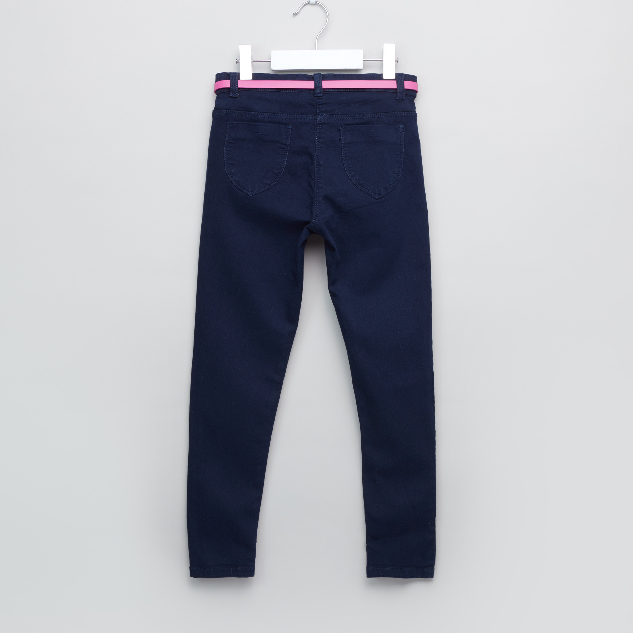 Juniors Belted Straight Leg Denim Pants-girls-clothing-bottoms-jeansandjeggings-image-3