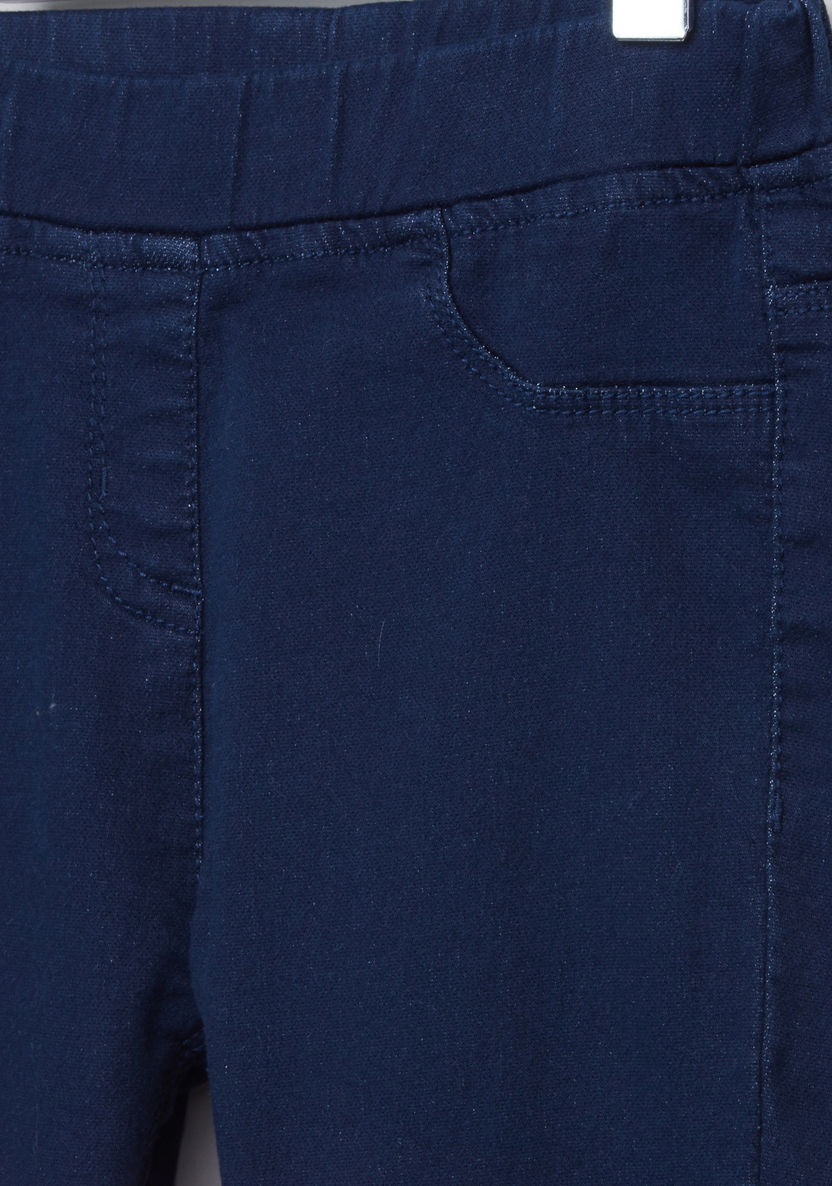 Juniors Pocket Detail Jeggings with Elasticised Waistband-Jeans and Jeggings-image-1