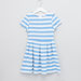 Juniors Striped Short Sleeves Dress-Dresses%2C Gowns and Frocks-thumbnail-0