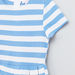 Juniors Striped Short Sleeves Dress-Dresses%2C Gowns and Frocks-thumbnail-1