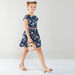 Juniors Floral Printed Belted Dress-Dresses%2C Gowns and Frocks-thumbnail-0