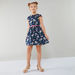Juniors Floral Printed Belted Dress-Dresses%2C Gowns and Frocks-thumbnail-3