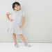 Juniors Solid Dress with Polo Neck and Short Sleeves-Dresses%2C Gowns and Frocks-thumbnail-0