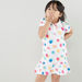 Juniors Polka Dot Printed Dress with Polo Neck-Dresses%2C Gowns and Frocks-thumbnail-1