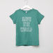 Juniors Printed T-shirt with Round Neck and Short Sleeves-T Shirts-thumbnail-0