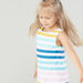 Juniors Striped Sleeveless Top with Round Neck-Blouses-thumbnail-2