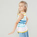 Juniors Striped Sleeveless Top with Round Neck-Blouses-thumbnail-3
