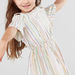 Juniors Striped Cold Shoulder Dress-Dresses%2C Gowns and Frocks-thumbnail-2