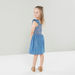Juniors Ruffle Detail Dress with Embroidered Stripes-Dresses%2C Gowns and Frocks-thumbnail-1