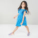 Juniors Solid Sleeveless A-line Dress with Ruffle Detail-Dresses%2C Gowns and Frocks-thumbnail-2