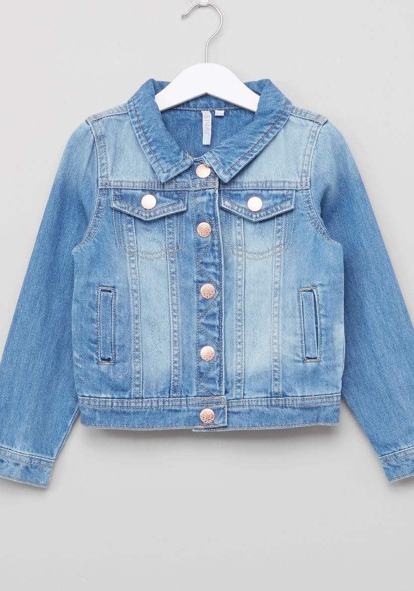 Juniors Embroidered Sequin Detail Jacket-Coats and Jackets-image-0