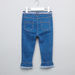 Juniors Fringe Detail Denim Pants-Jeans and Jeggings-thumbnail-2