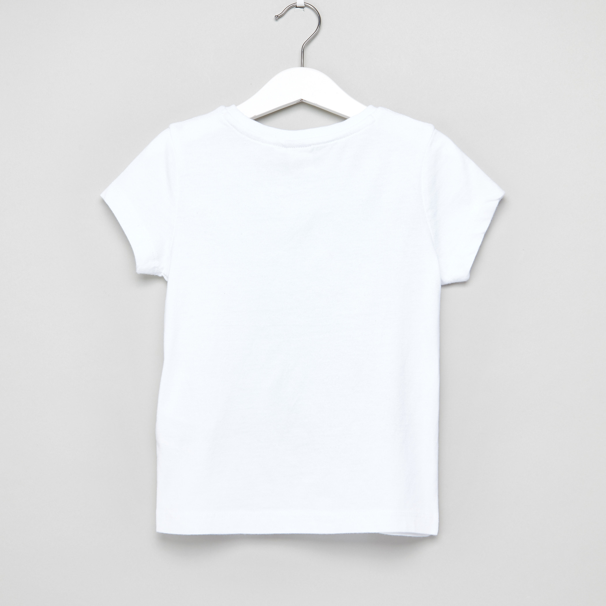 Eligo Pearl Detail Round Neck Short Sleeves Top-girls-clothing-blousesandshirts-image-3