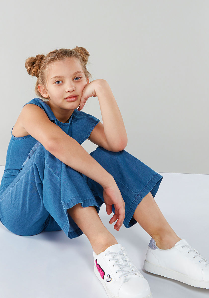 Eligo Ruffle Detail Sleeveless Jumpsuit-Rompers%2C Dungarees and Jumpsuits-image-0