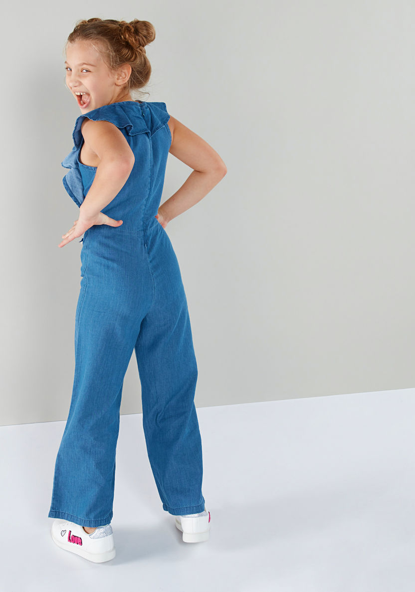 Eligo Ruffle Detail Sleeveless Jumpsuit-Rompers%2C Dungarees and Jumpsuits-image-4