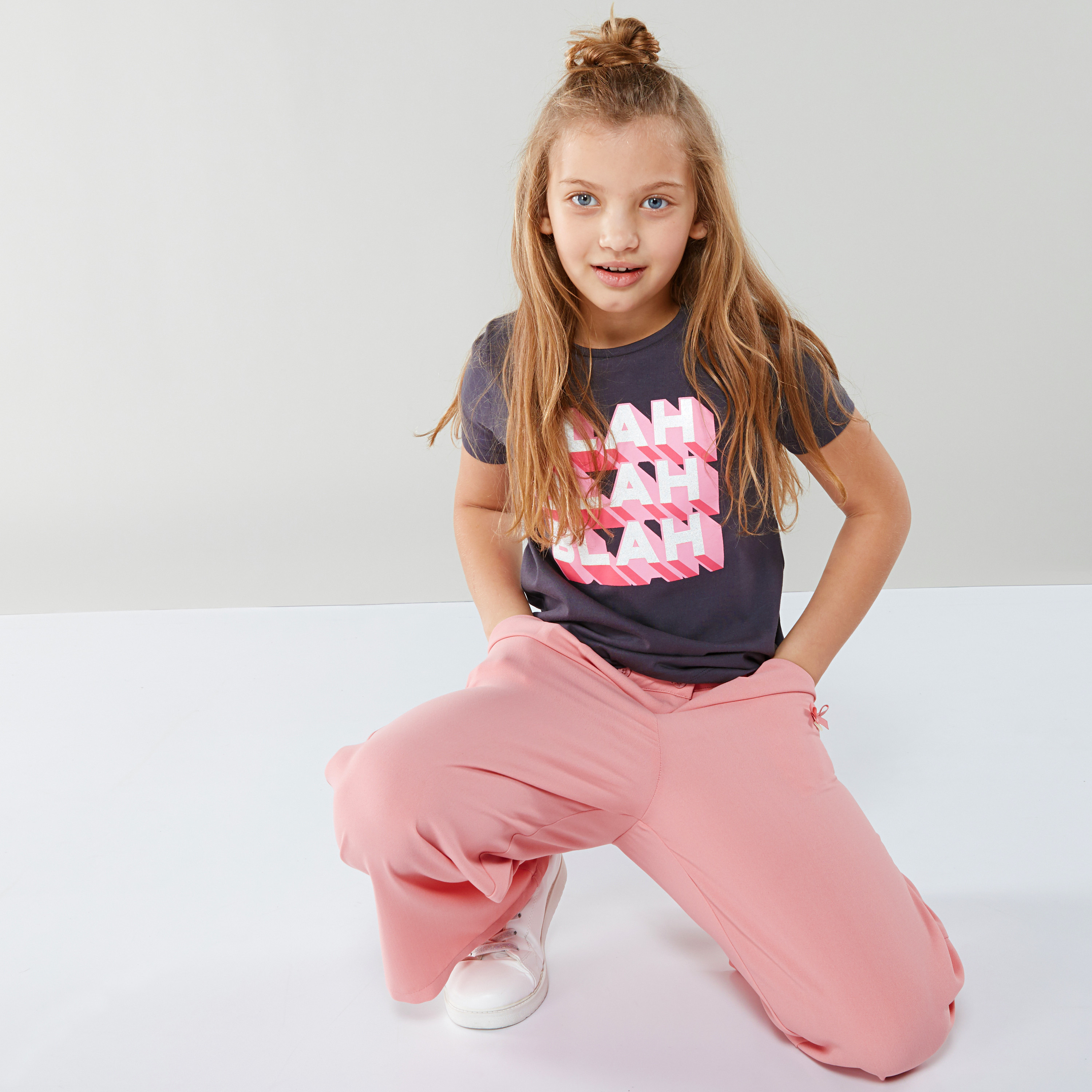 Posh Graphic Printed Short Sleeves T-Shirt-girls-clothing-tshirts-image-1