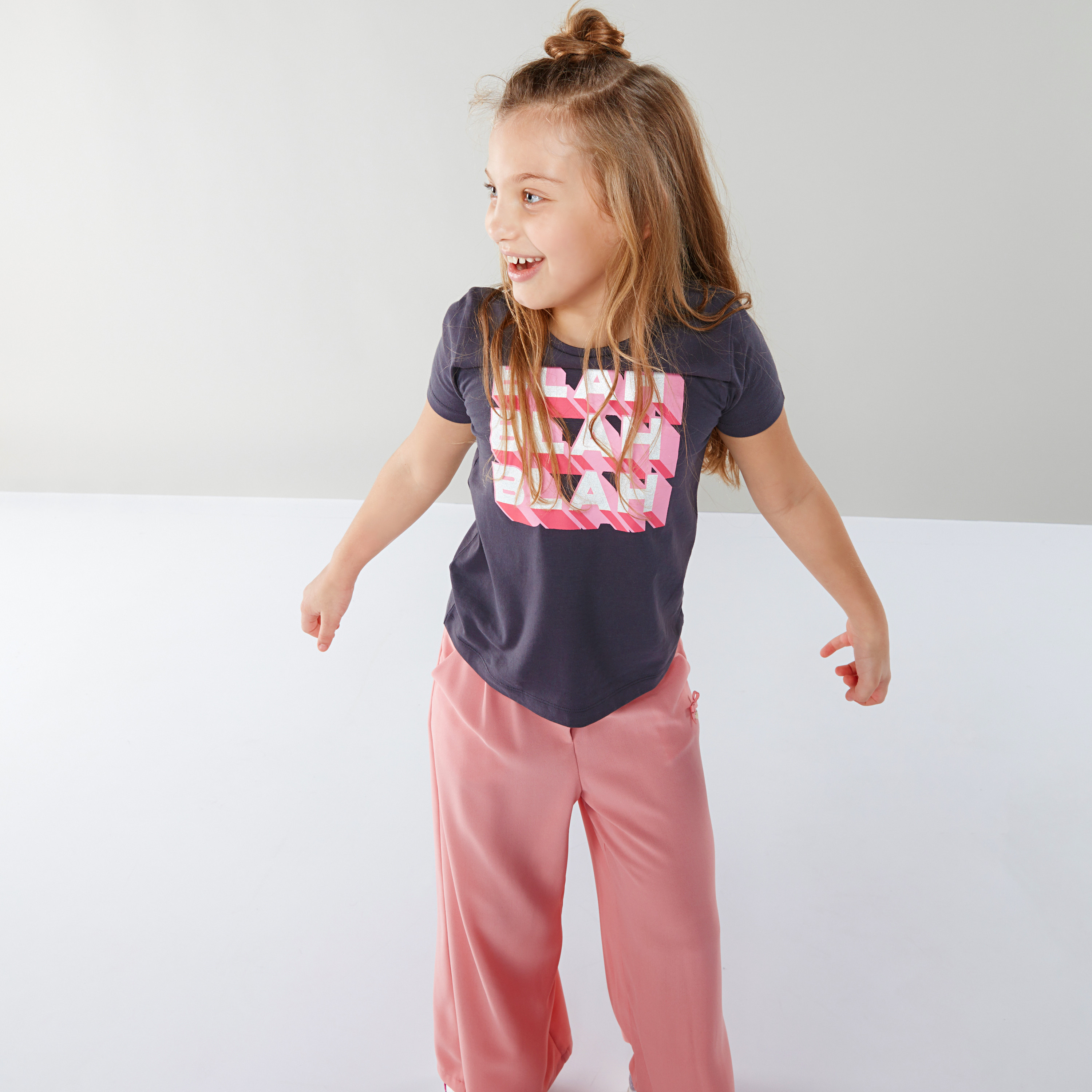 تيشيرت بأكمام قصيرة وطبعات جرافيكية من بوش.-girls-clothing-tshirts-image-2