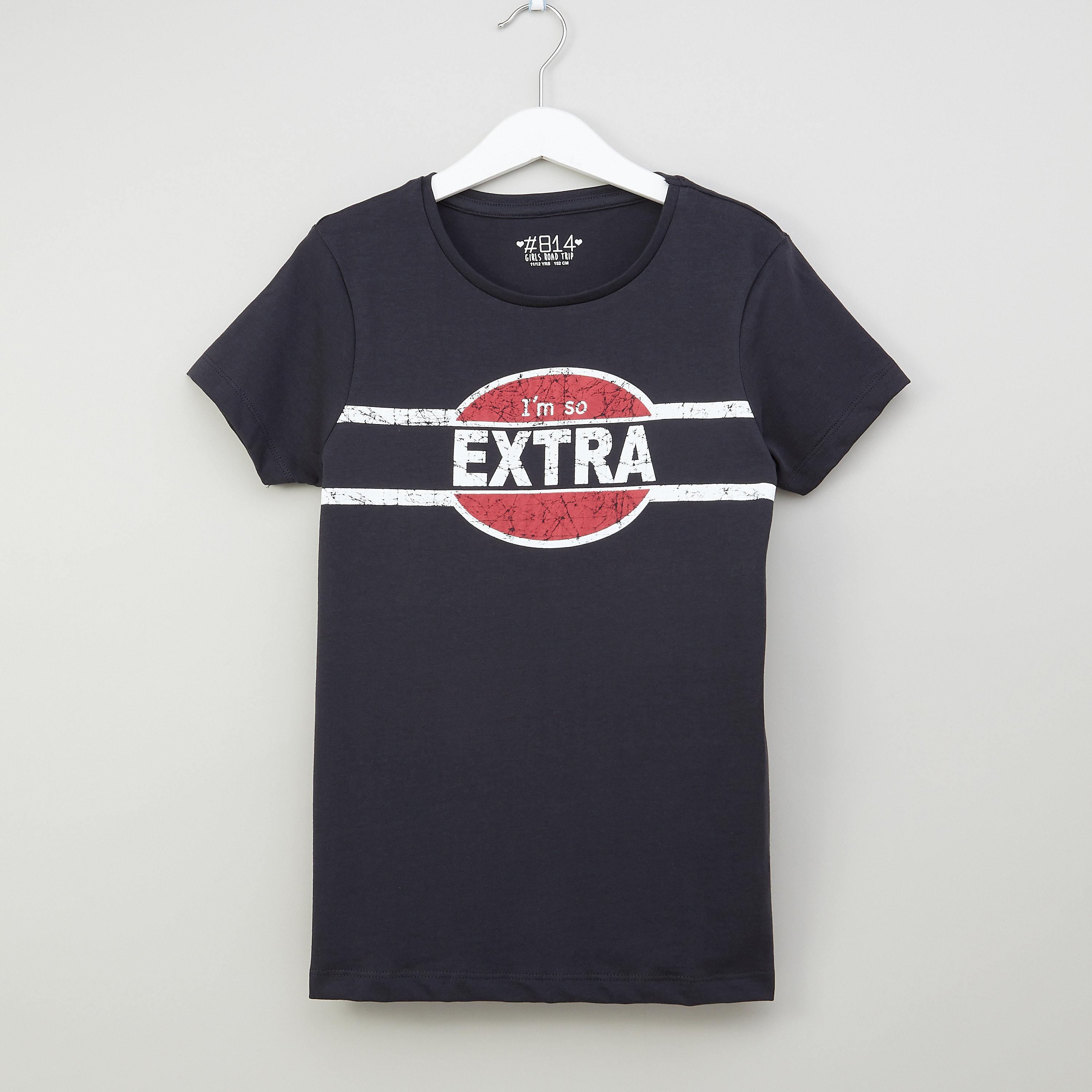 تيشيرت بياقة مستديرة وأكمام قصيرة مع طبعات من بوش-girls-clothing-schoolwear-tshirts-image-1