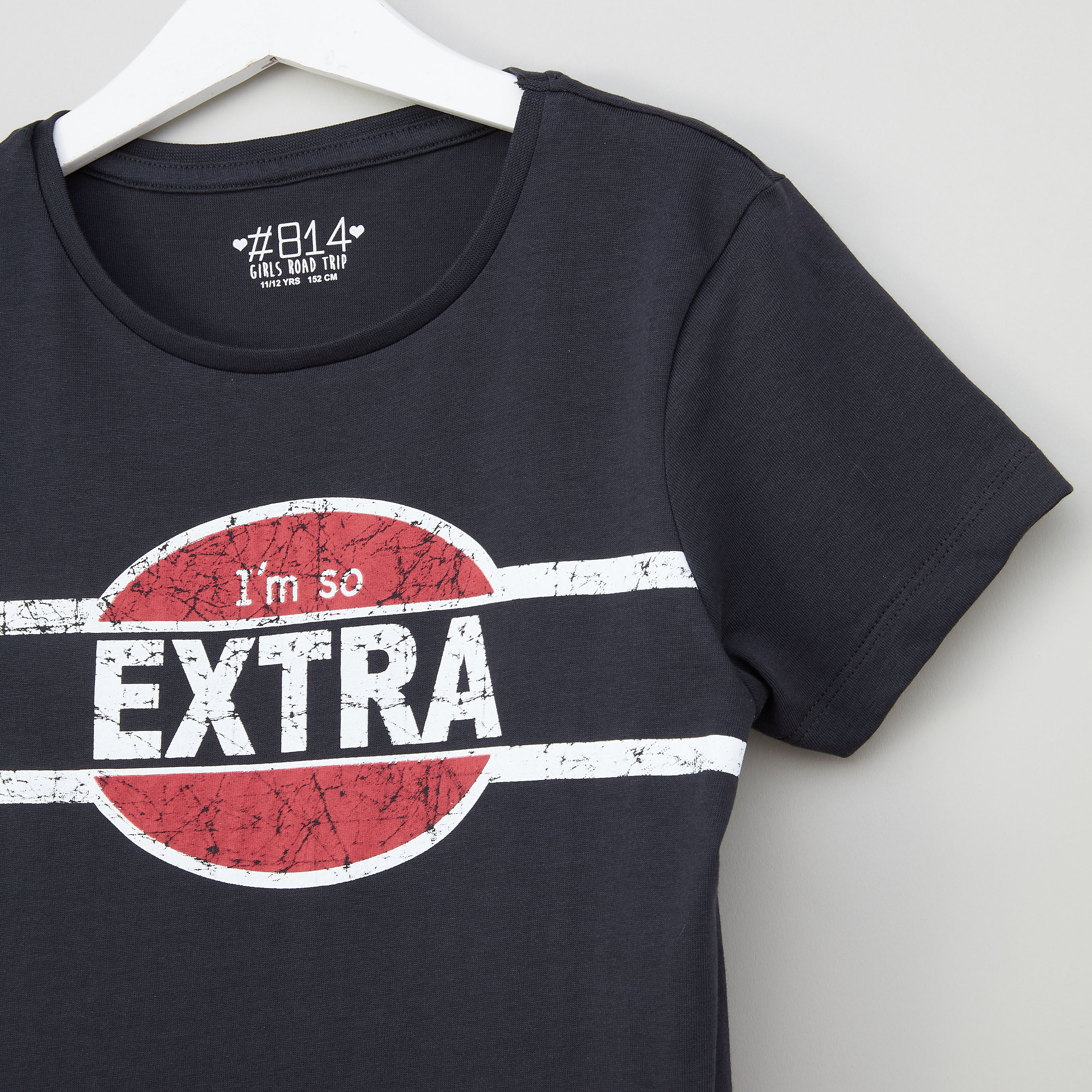 تيشيرت بياقة مستديرة وأكمام قصيرة مع طبعات من بوش-girls-clothing-schoolwear-tshirts-image-2