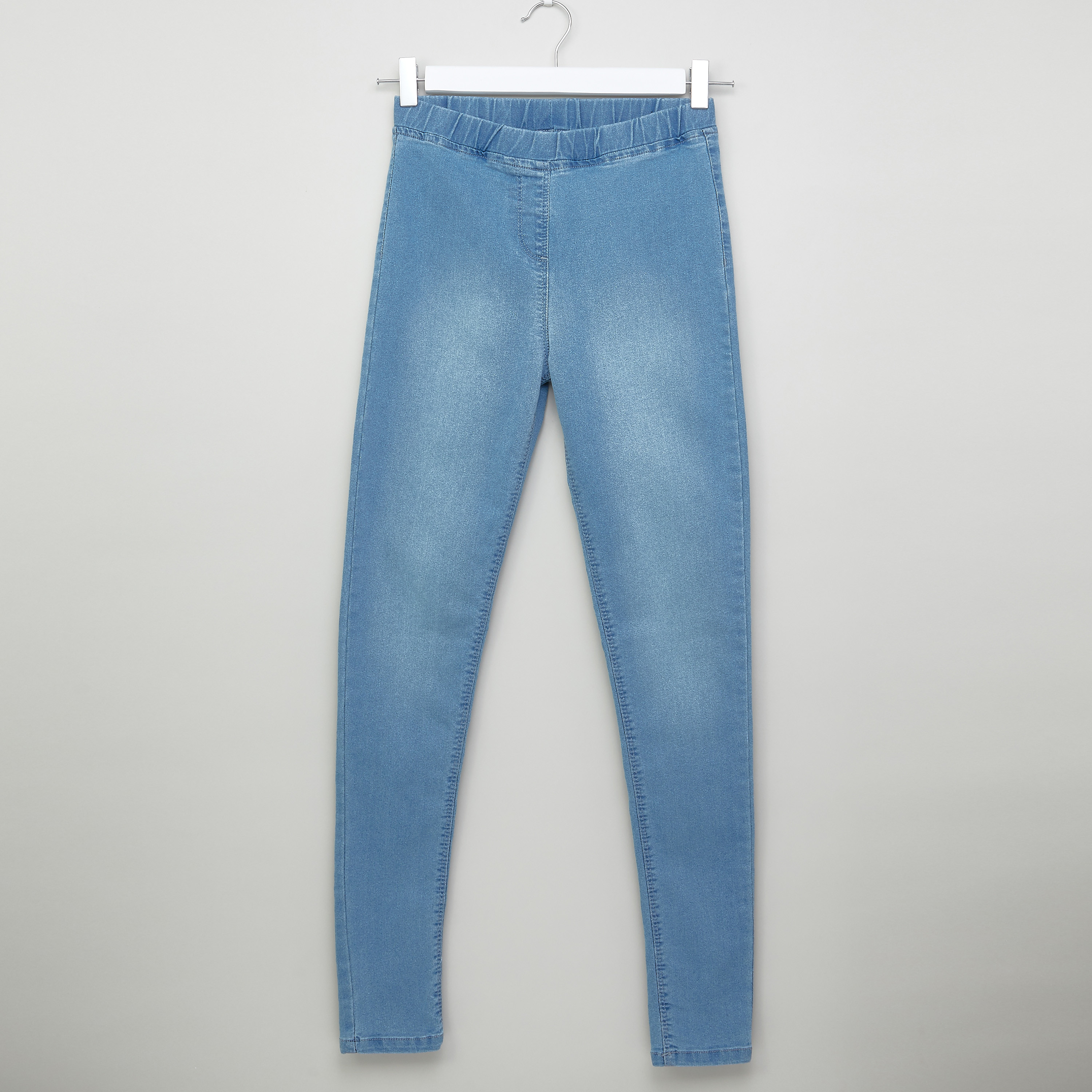 Posh Denim Pants with Pocket Detail and Elasticised Wiastband-girls-clothing-bottoms-jeansandjeggings-image-1