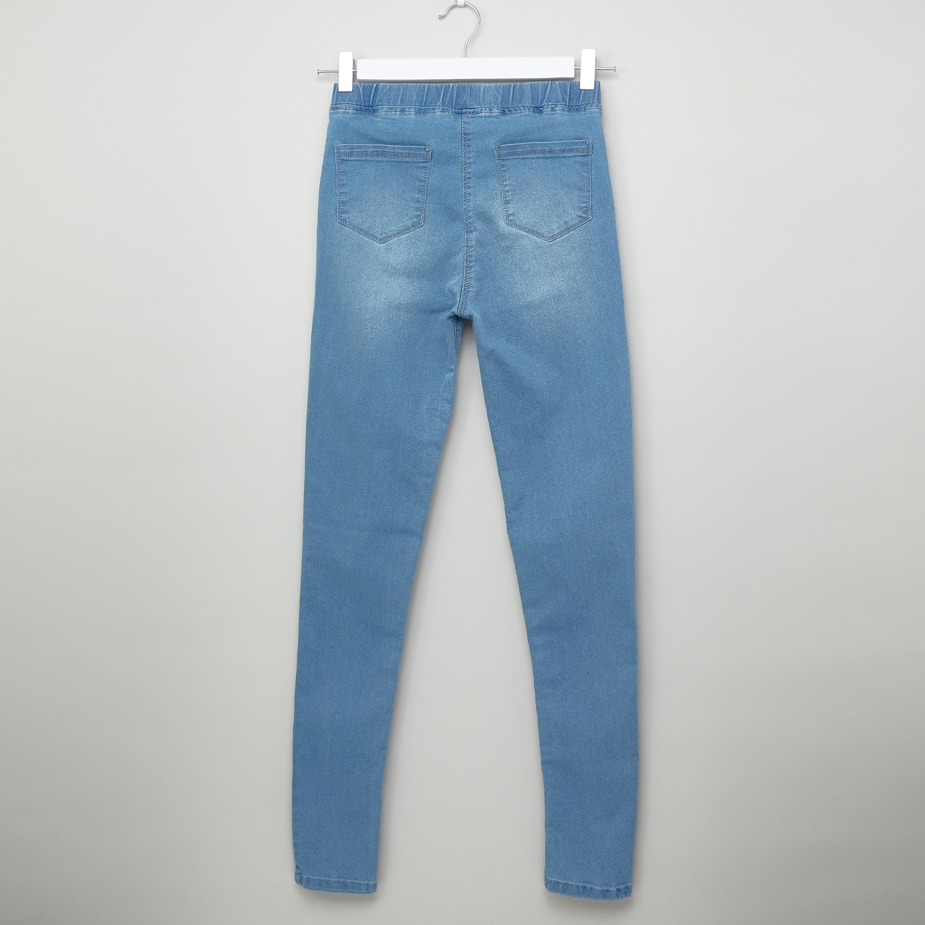 Posh Denim Pants with Pocket Detail and Elasticised Wiastband-girls-clothing-bottoms-jeansandjeggings-image-3