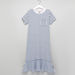 Posh Striped Round Neck Jersey Dress-Dresses%2C Gowns and Frocks-thumbnail-0