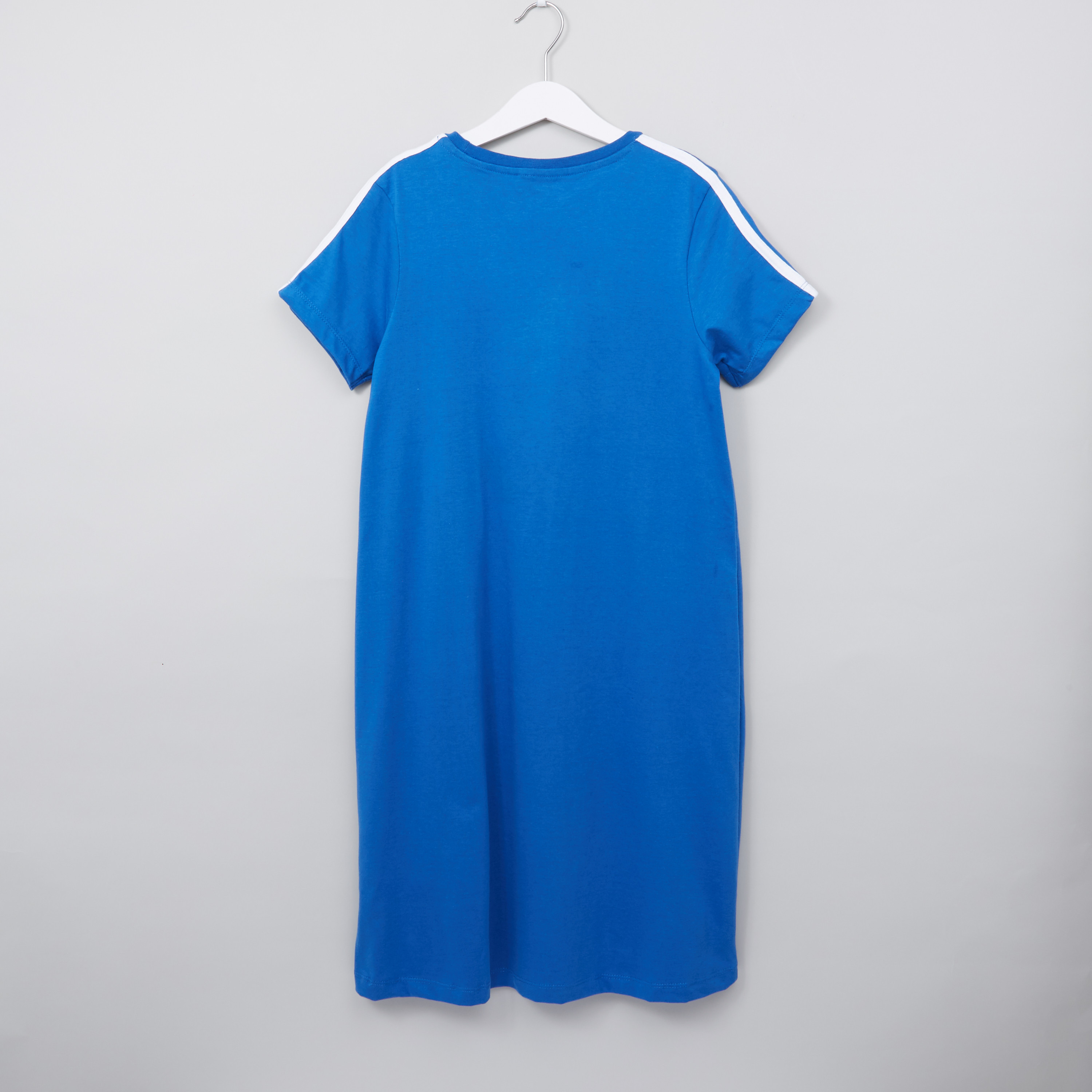 فستان جيرسي مخطط بياقة مستديرة وأكمام قصيرة من جونيورز-girls-clothing-dressesandjumpsuits-image-3