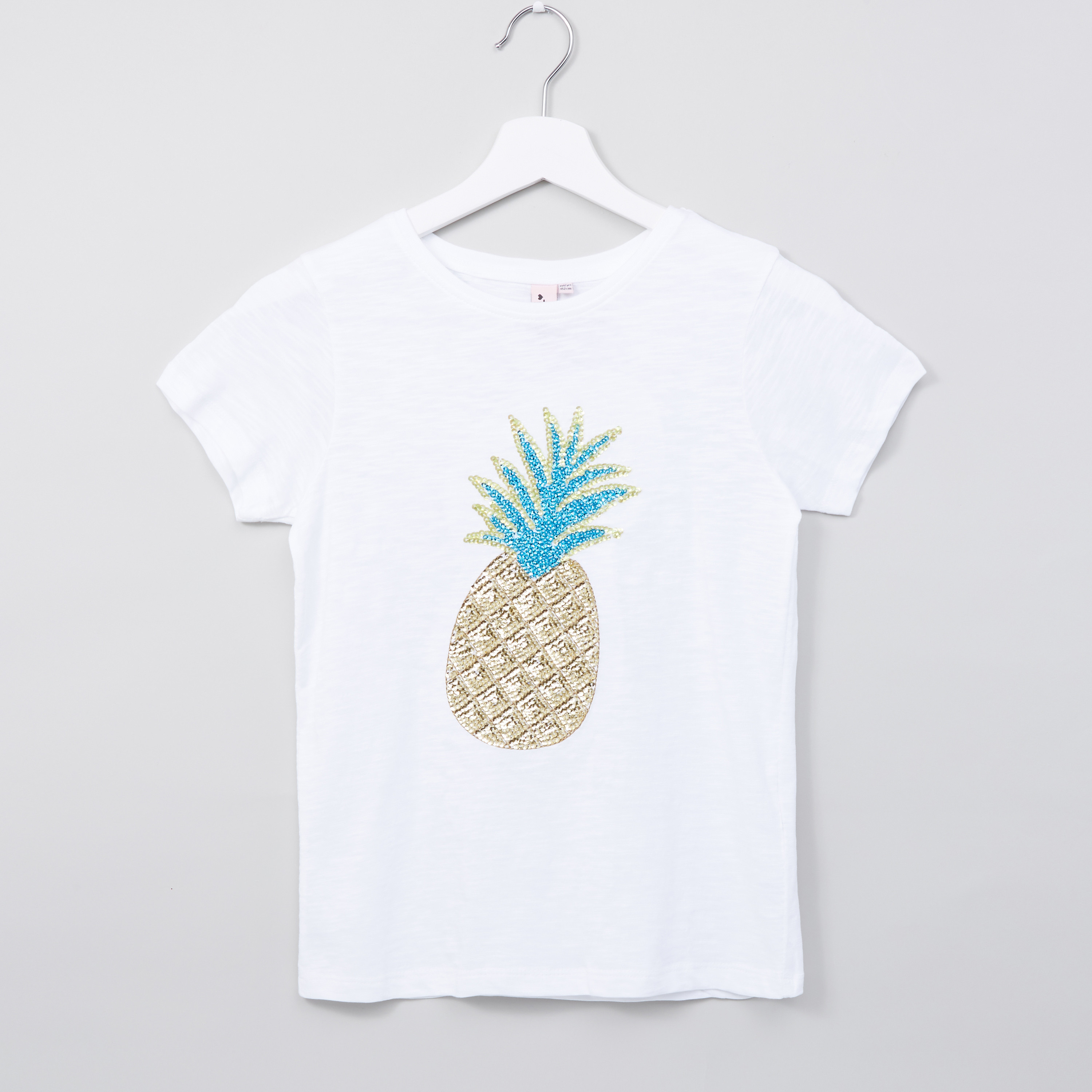 تيشيرت من الترتر بأكمام قصيرة من بوش كلوذينج-girls-clothing-schoolwear-tshirts-image-1