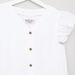 Posh V-Neck Shirt with Ruffled Hems-Blouses-thumbnail-1