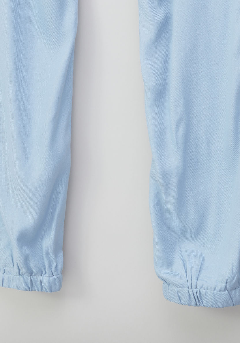 Posh Full Length Woven Cuff Pants with Drawstring-Pants-image-3