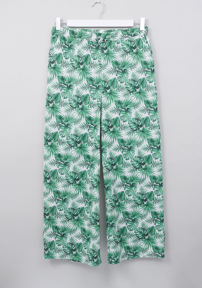 Posh Printed Pants with Drawstring-Pants-image-0