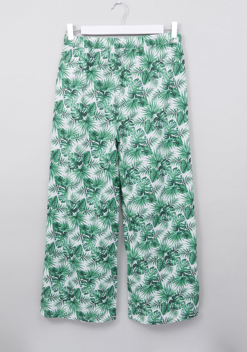 Posh Printed Pants with Drawstring-Pants-image-2