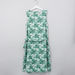 Posh Tropical Printed Sleeveless Dress with Tie Up Belt-Dresses%2C Gowns and Frocks-thumbnail-0