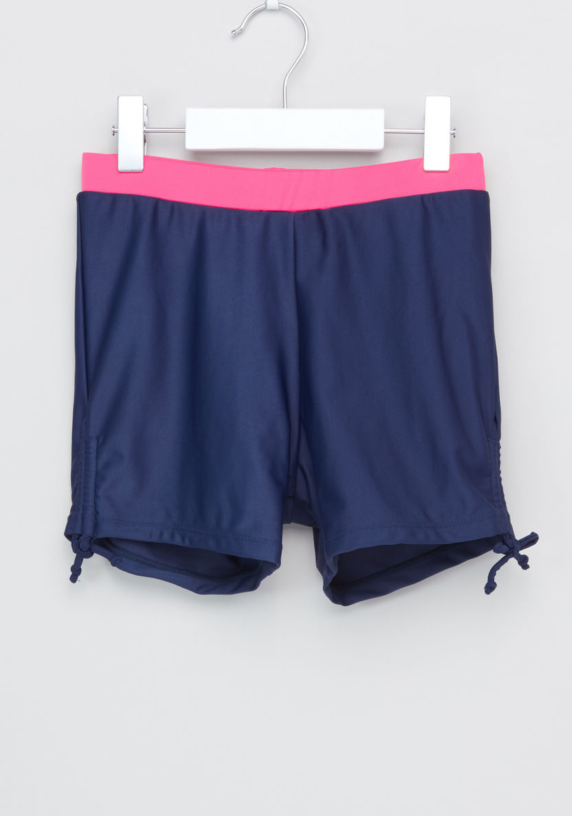 Posh Raglan Sleeves Rash Guard Jacket with Shorts-Swimwear-image-4