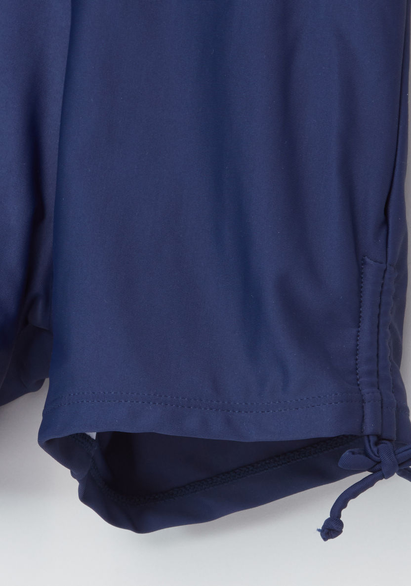 Posh Raglan Sleeves Rash Guard Jacket with Shorts-Swimwear-image-5